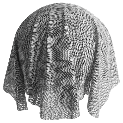 Wool Knit 02 White 100cm Disp 0.1cm