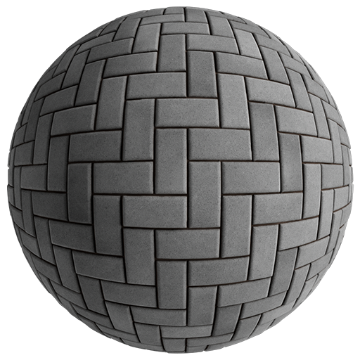 Concrete Tiles Herringbone 001 Grey 800cm Disp 1.5cm